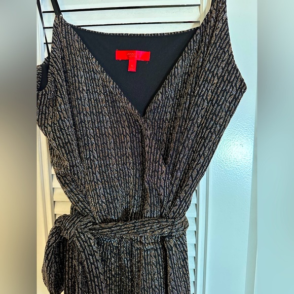 Jennifer Lopez-Women’s Wide Leg Metallic Jumpsuit-SIZE XLARGE-**WORN ONCE** - Picture 5 of 9